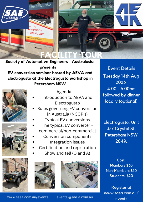 EV Conversion workshop - Petersham NSW