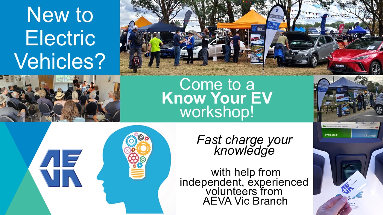 Know Your EV Workshop - Vic