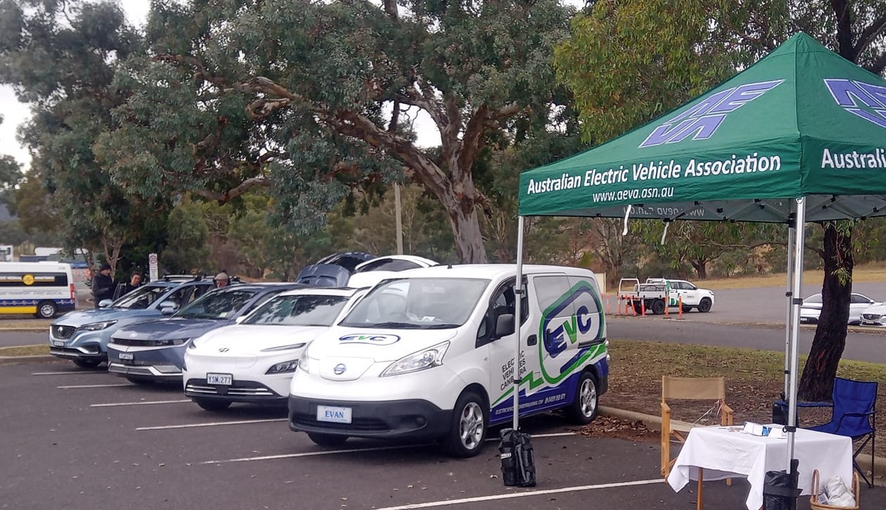 EV display at the Sustainable Canberra Expo 2024