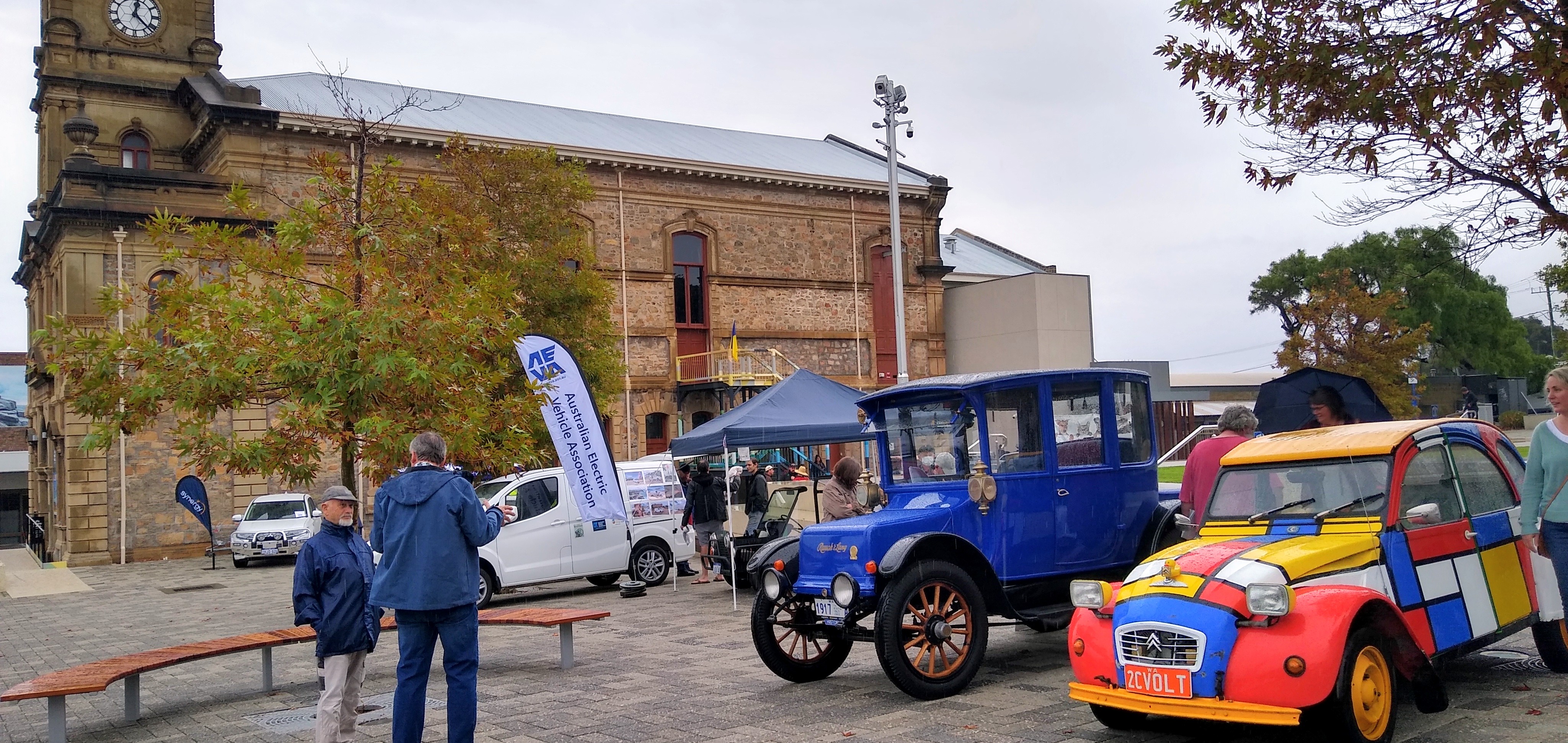 Some historic and very historic EVs on show.